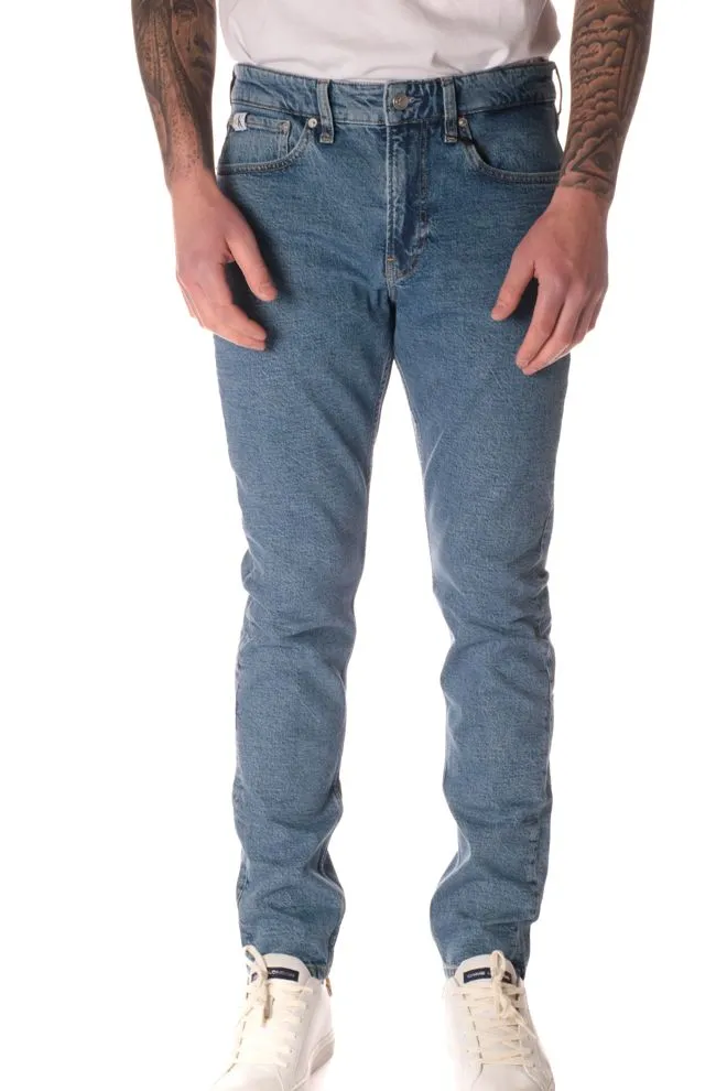 Jeans Slim Uomo Celeste