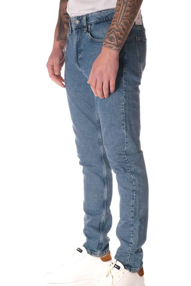 Jeans Slim Uomo Celeste