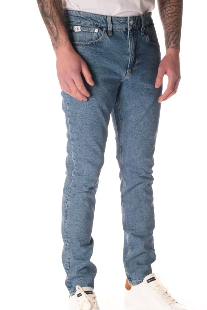 Jeans Slim Uomo Celeste