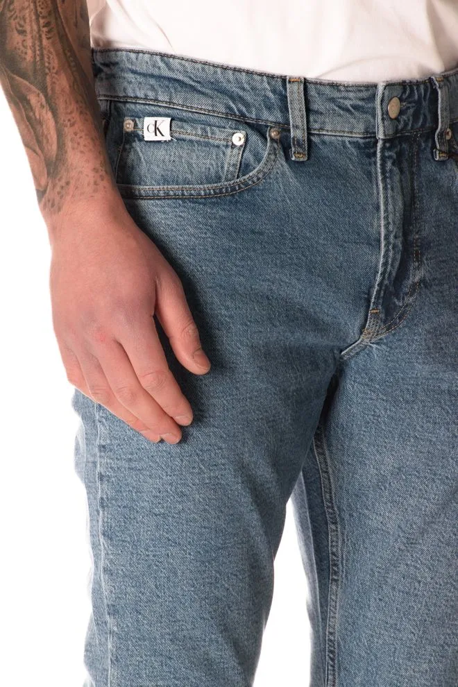 Jeans Slim Uomo Celeste