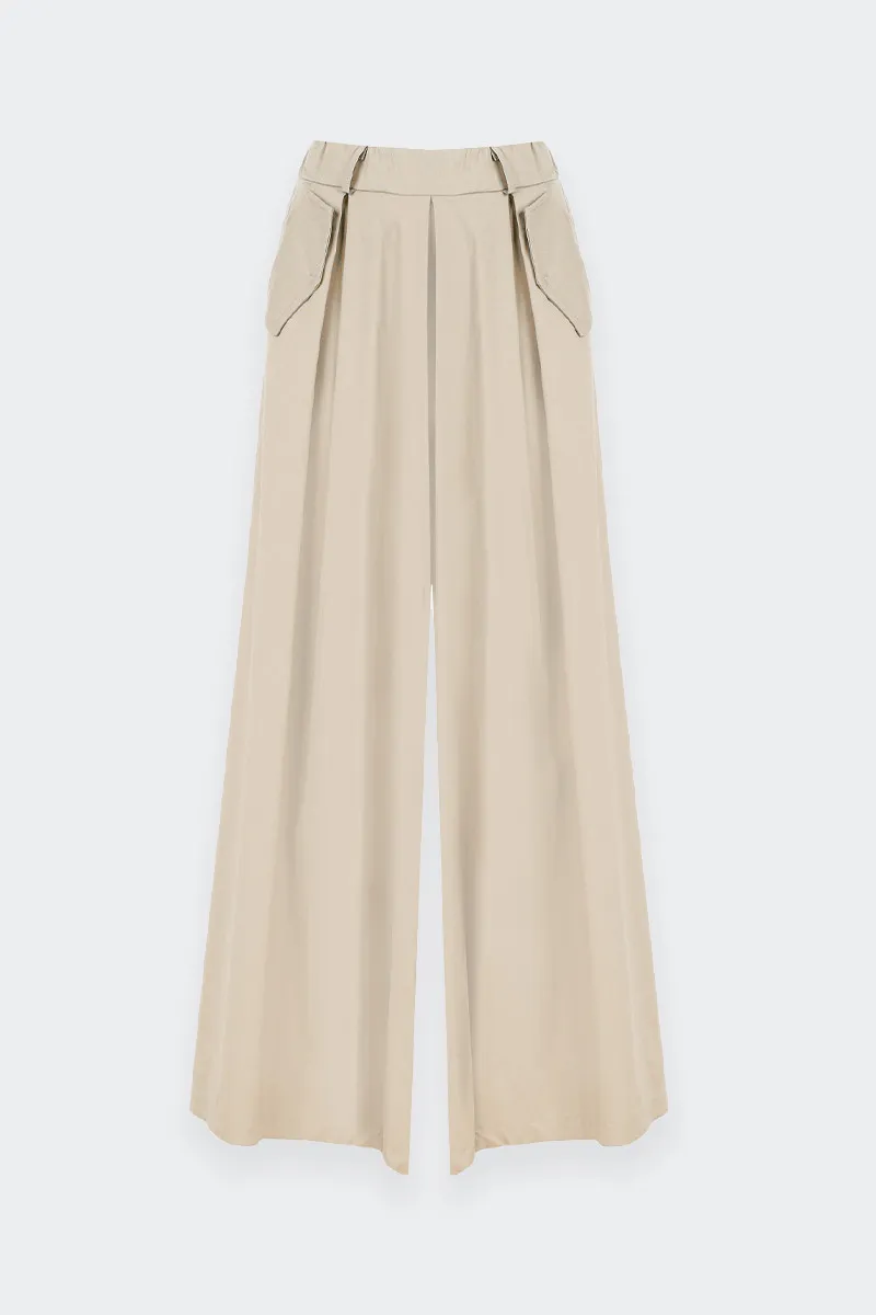 PANTALONE PALAZZO BEIGE